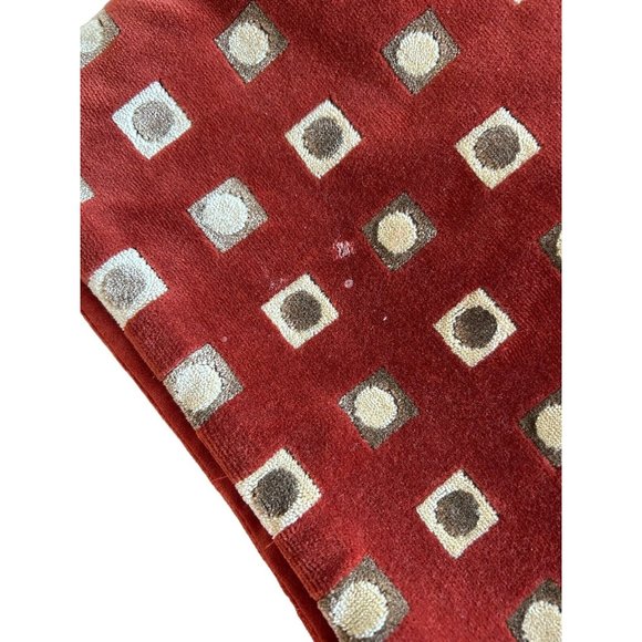 Velvet Tasseled Table Runner Thanksgiving Fall Rust 116” x 16” READ - Picture 6 of 6